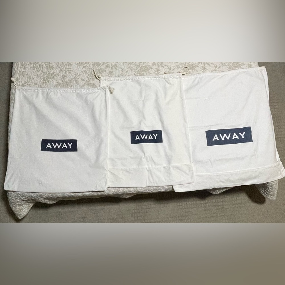 Away suitcase dust bags